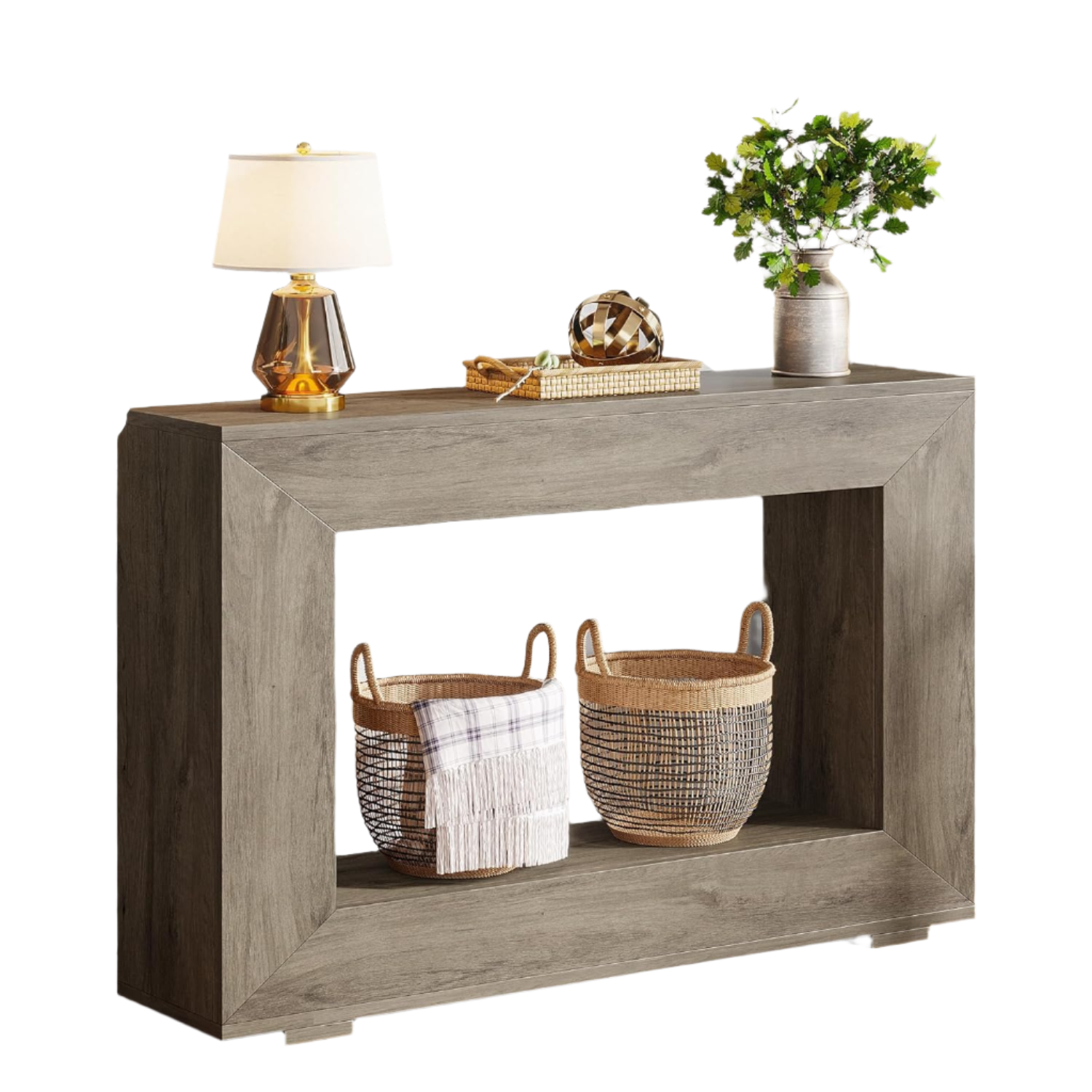 Farmhouse Console Table, 47 Inches Entryway Console Table,living room