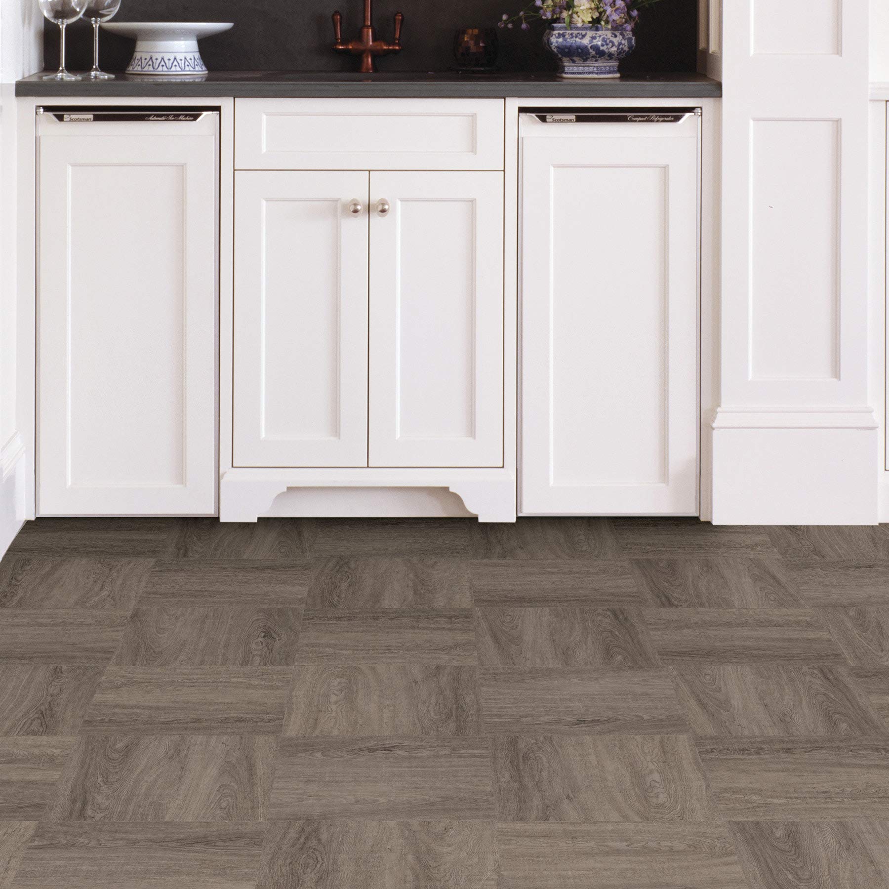 Bungalow Peel & Stick Floor Tiles, Neutral