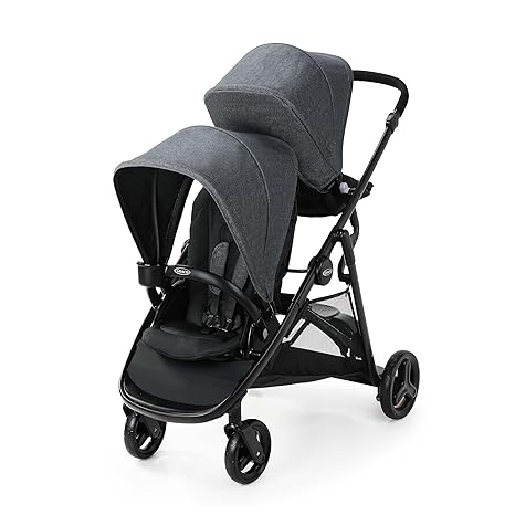 LX 2.0 Double Stroller Features Bench Seat and Standing Platform Options, Clark