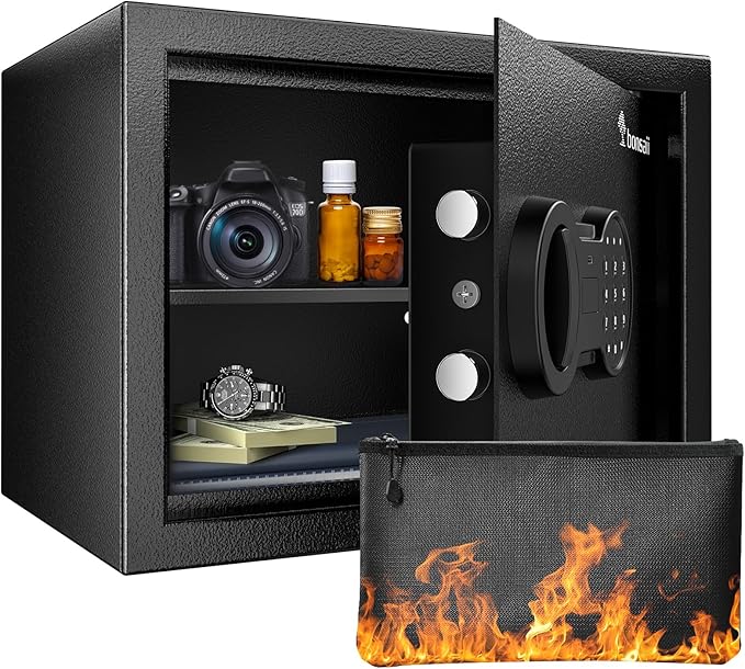 2.5 Cu Ft Safe Box for Home Documents -Steel Electronic Digital Safety Box Personal Security