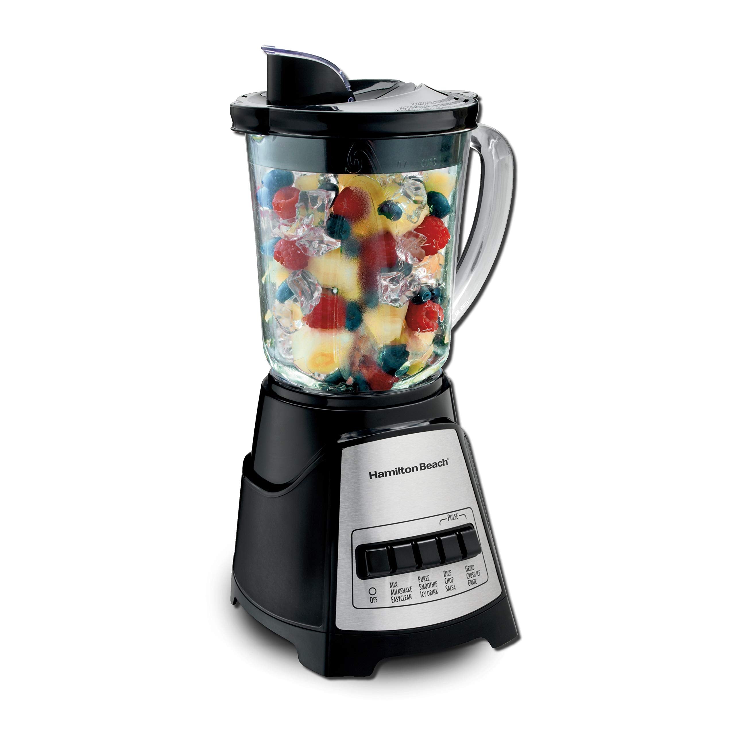 Wave Crusher Blender For Shakes and Smoothies With 40 Oz Glass Jar and 14 Functions