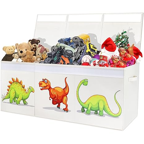 Extra Large Toy Box for Girls, Toy Chest for Kids,Collapsible Sturdy Toy Storage with Lids