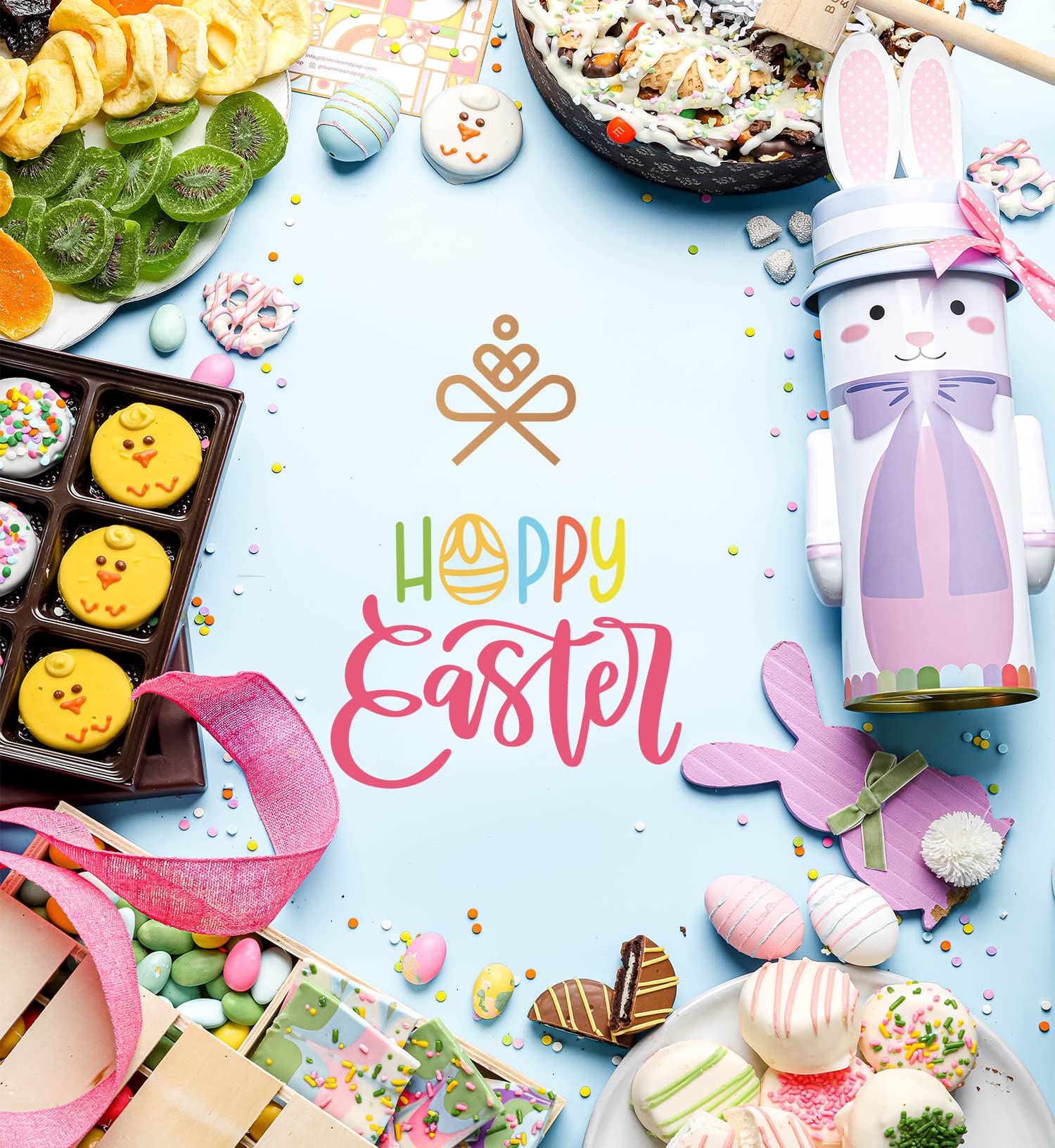 Easter Gift Baskets, Snack Variety Holiday Crate, Spring Gift Assortment