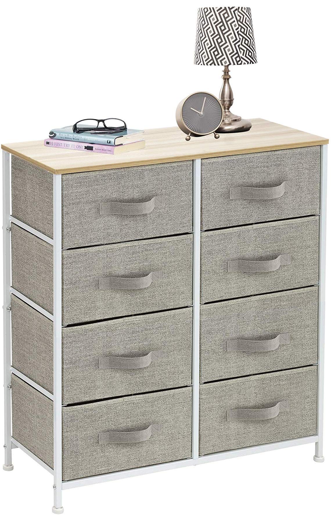 Dresser with 8 Drawers - Furniture Storage Chest Tower Unit for Bedroom