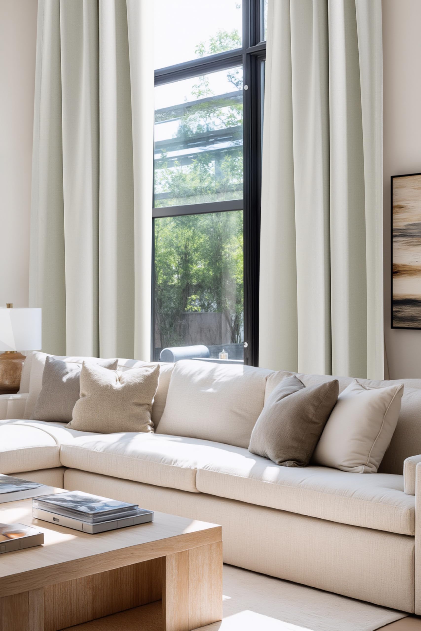 Linen Curtains for Bedroom 84 inches Long