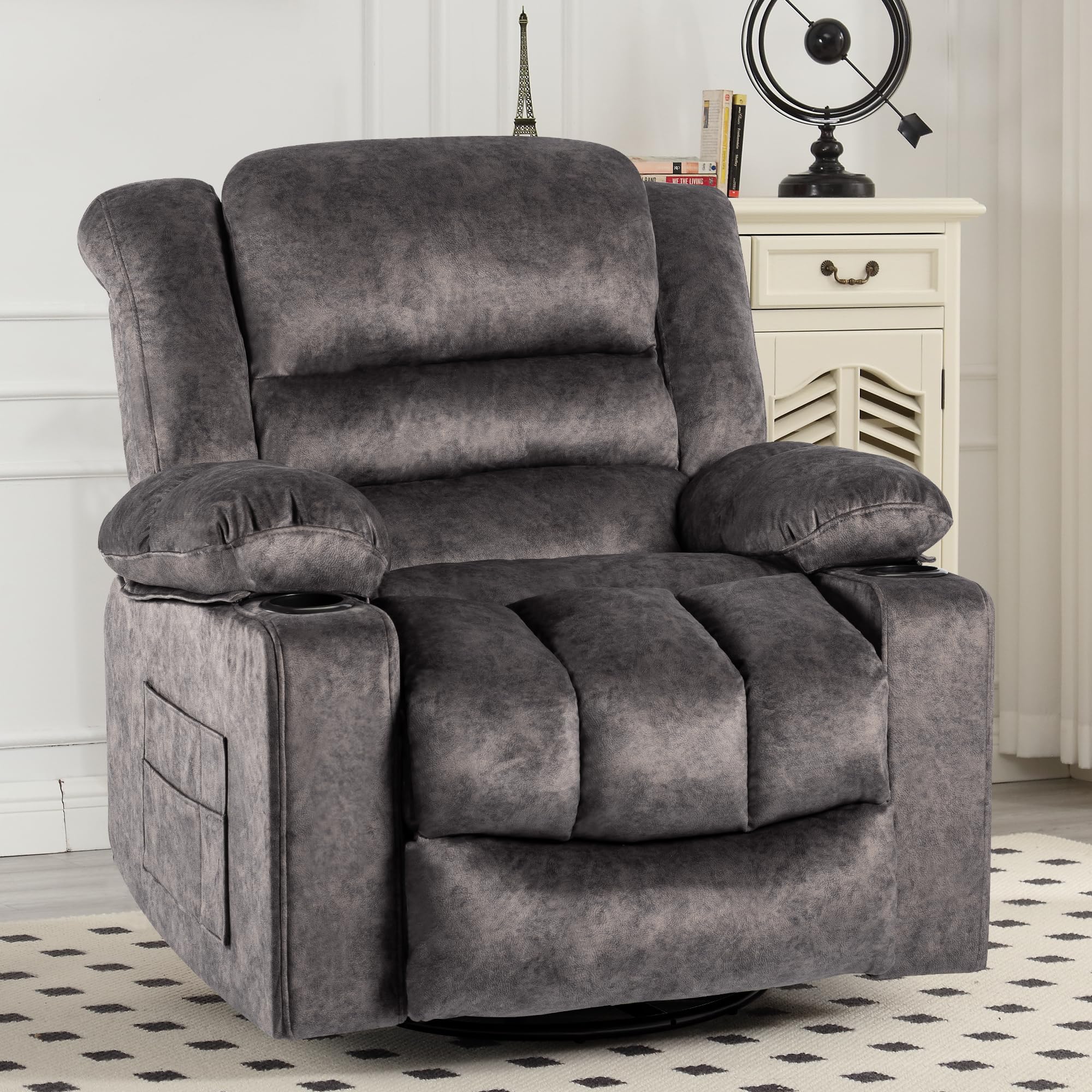 Recliner Chair Rocker Modern Ergonomic Lounge 360 Degree