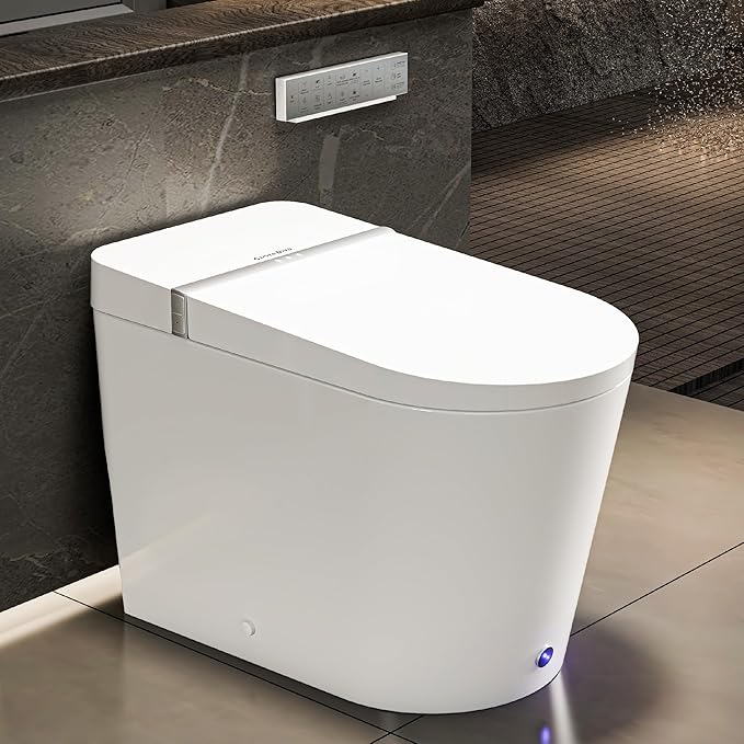 Smart Toilet with Bidet Built in, Smart Bidet Toilet with Wider Heated Seat
