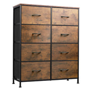 Fabric Dresser for Bedroom, Tall Dresser with 8 Drawers, Storage Tower with Fabric Bins