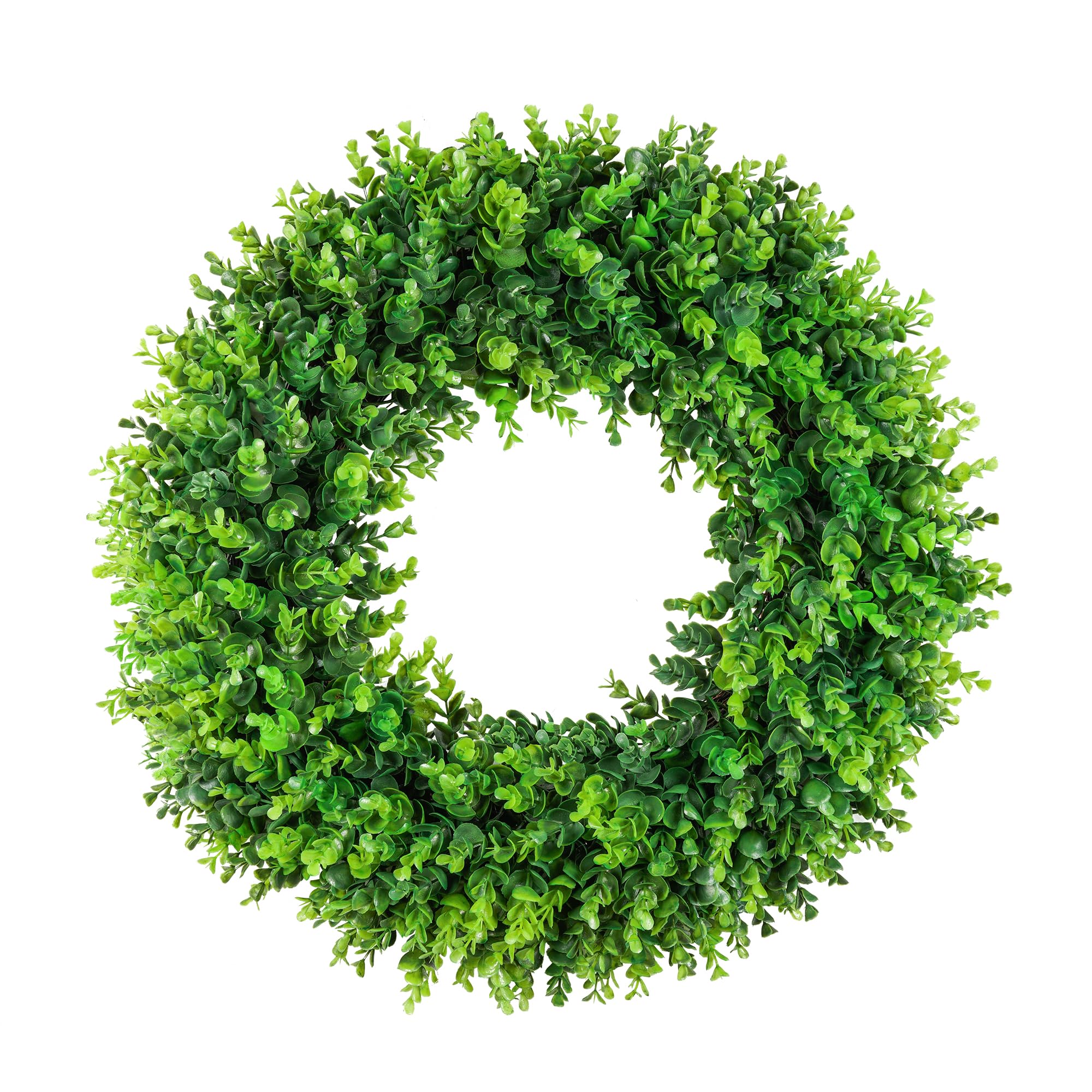 Large Boxwood Wreath Front Door 24'' Artificial Spring Wreath