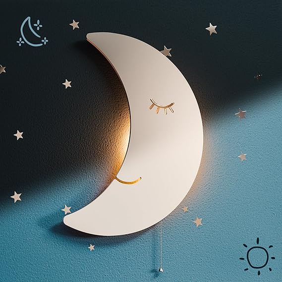 Floating Cloud Wall Lamp for Nursery & Kids Bedroom | Battery-Operated Hanging Night