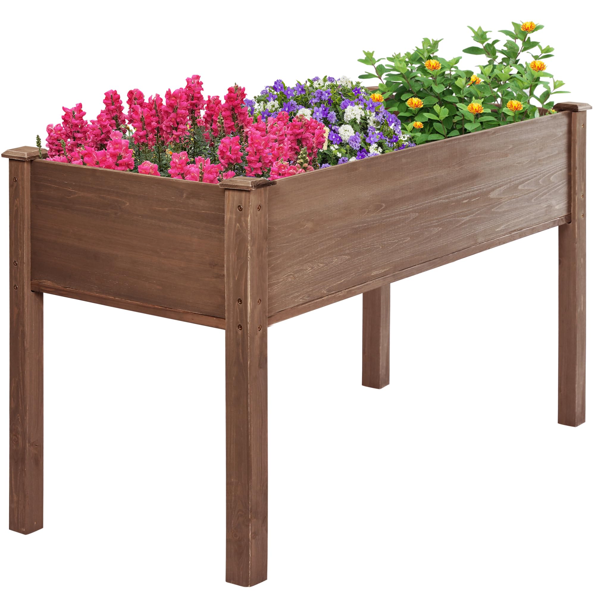 Raised Garden Bed Outdoor Planter Box with Legs for Herbs, Vegetables, Flowers, Great