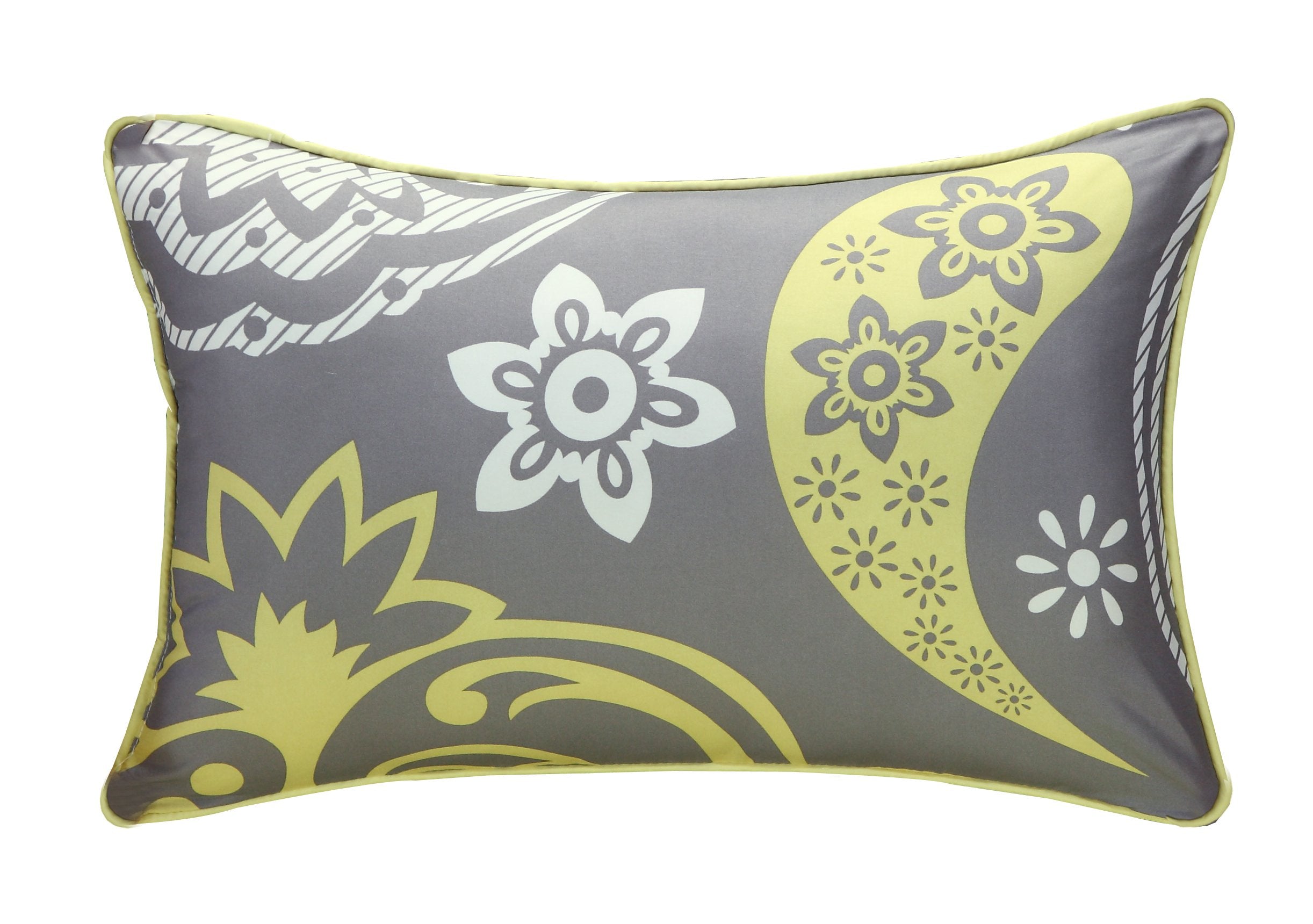 Olivia 20-Piece Comforter Reversible Paisley Print Complete Bed in a Bag with Sheet Set