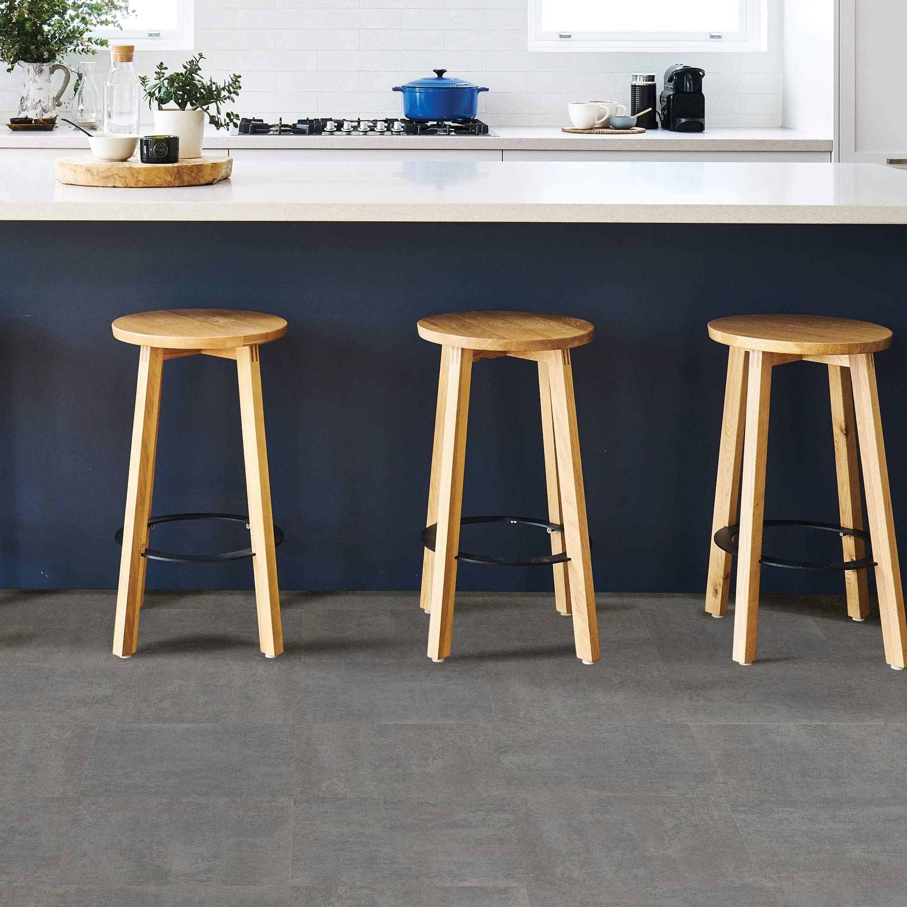 Grey Tundra Peel & Stick Floor Tiles, FP3326