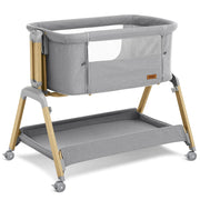 Jimglo 3 in 1 Baby Bassinet, Rocking Bassinets with Comfy Mattress and Wheels