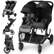Stroller Newborn and Toddler, Swivel Wheels, One Hand Folding, Compact Size