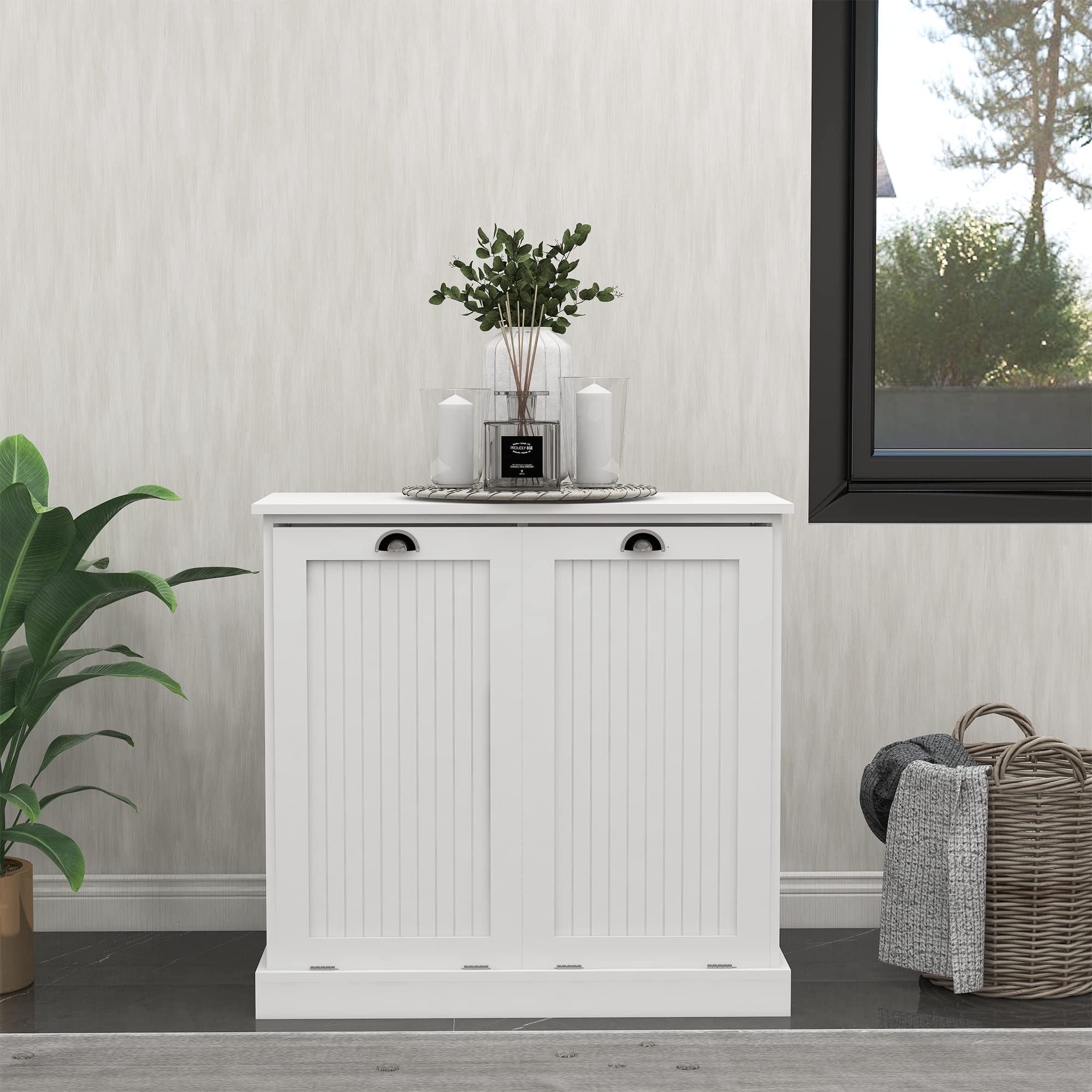 Tilt Out Laundry Hamper with Removable Basket