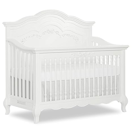5-in-1 Convertible Crib in Dusty Rose, Greenguard Gold Certified