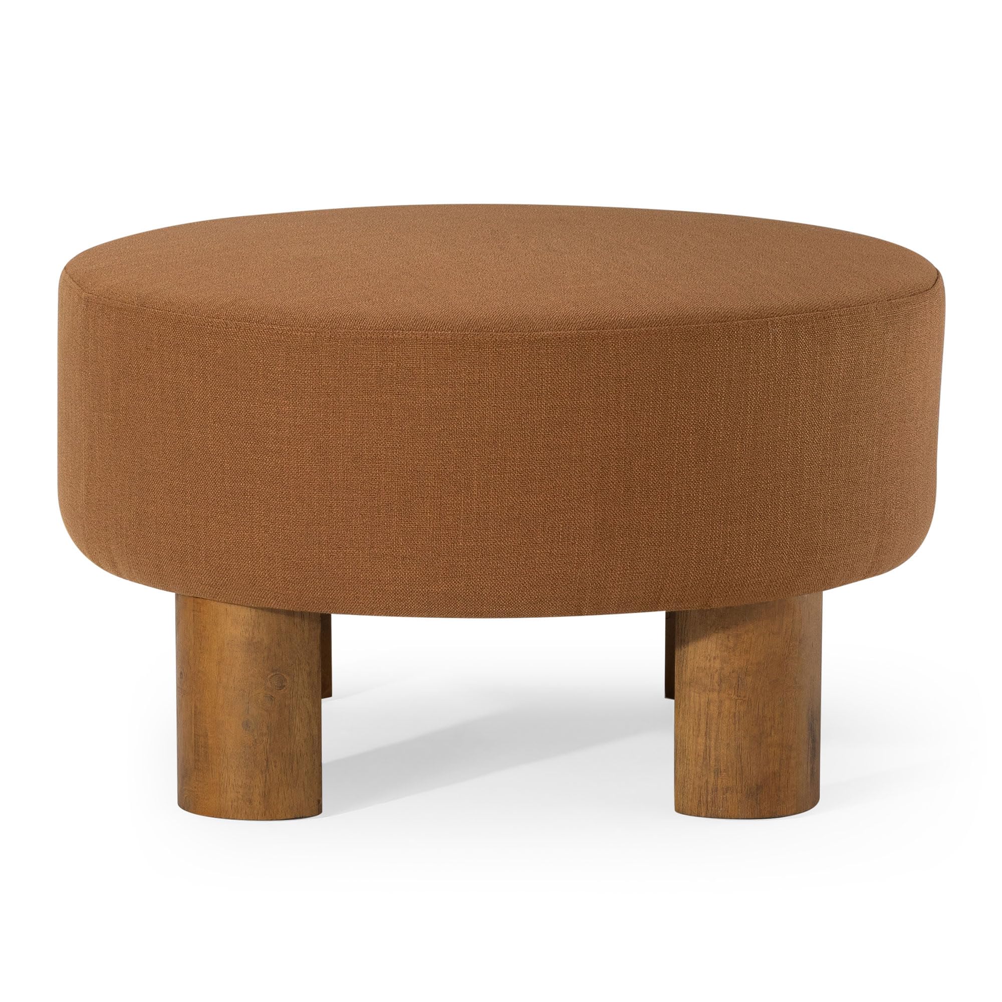 Celia Contemporary Large Round Upholstered Ottoman