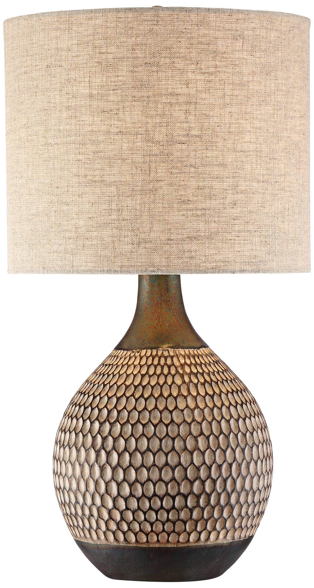 Emma Mid Century Modern Style Accent Table Lamp 21" High Brown