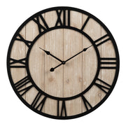 Technology 19.7-Inch Harper Wood Quartz Analog Wall Clock - 404-3450A
