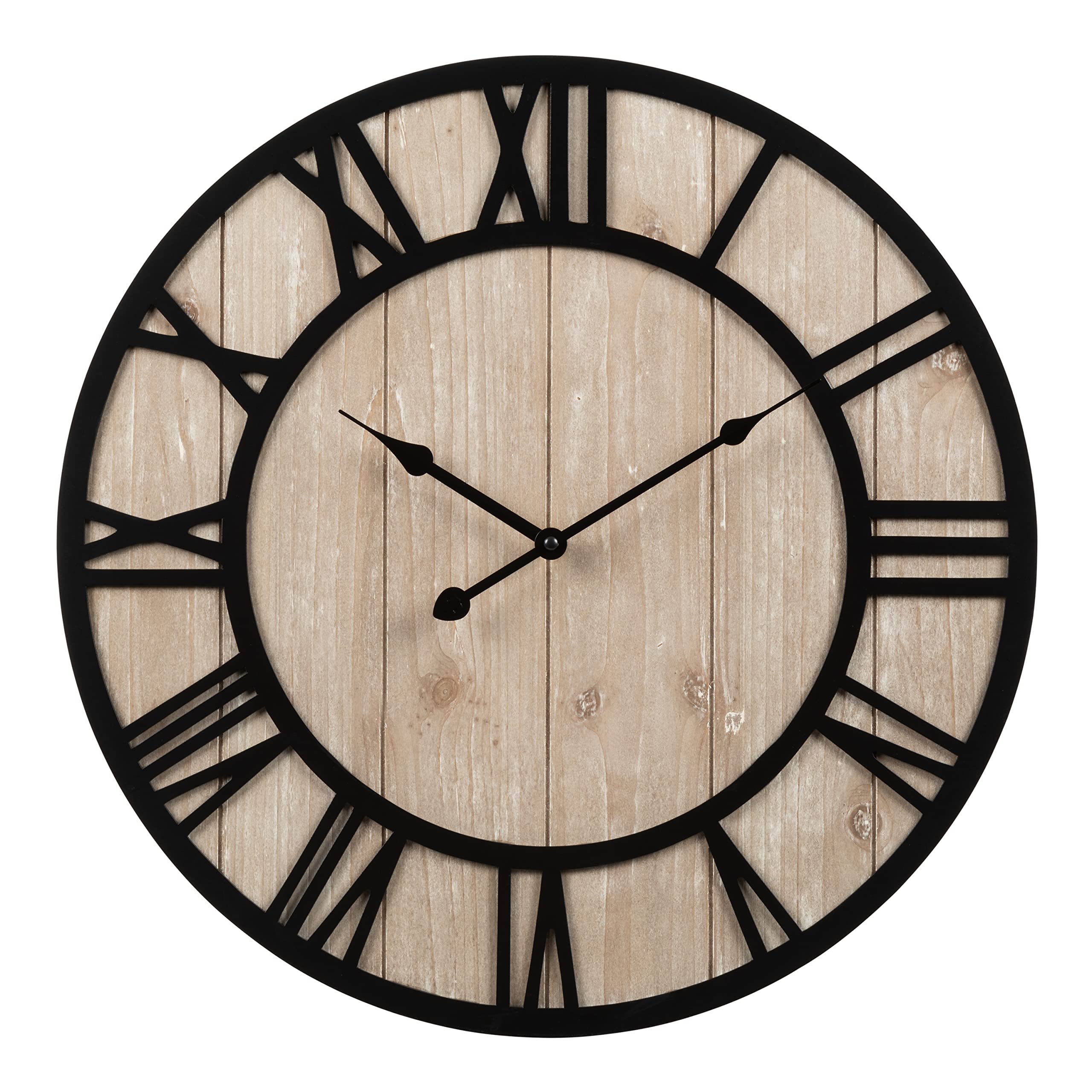 Technology 19.7-Inch Harper Wood Quartz Analog Wall Clock - 404-3450A
