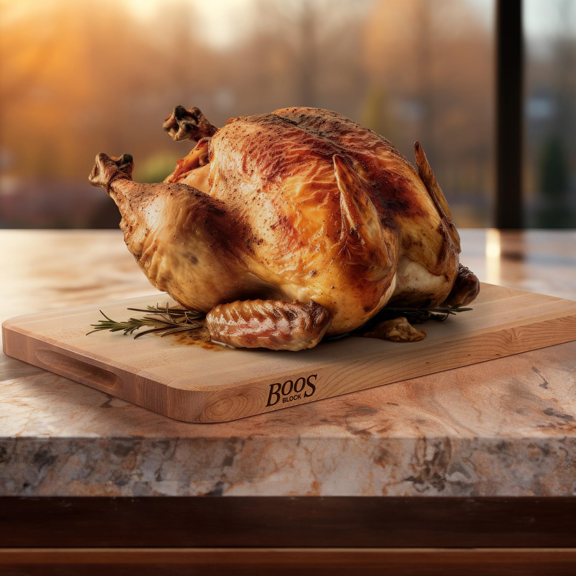 Chop-N-Slice Series, Maple Cutting Board w/Eased Corners, 1.25" Thick Butcher Block