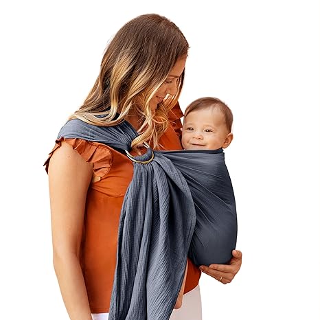 Baby Wrap Carrier Ring Sling for Newborns to Toddlers, Hands-Free