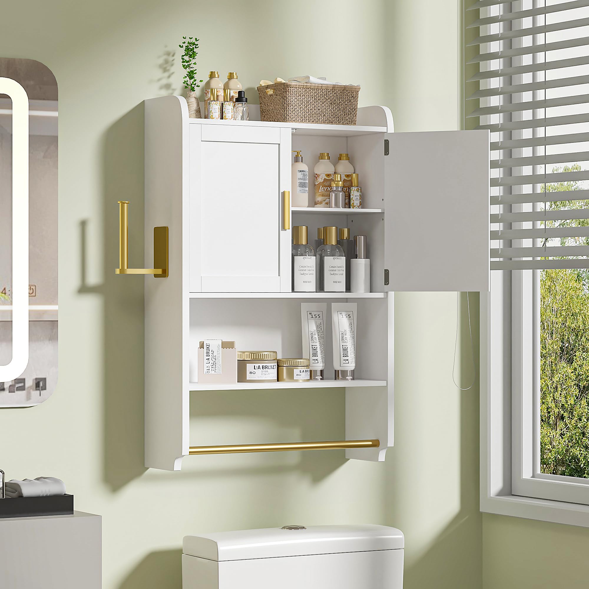 Bathroom Wall Cabinet, Wall Mounted Medicine Cabinet