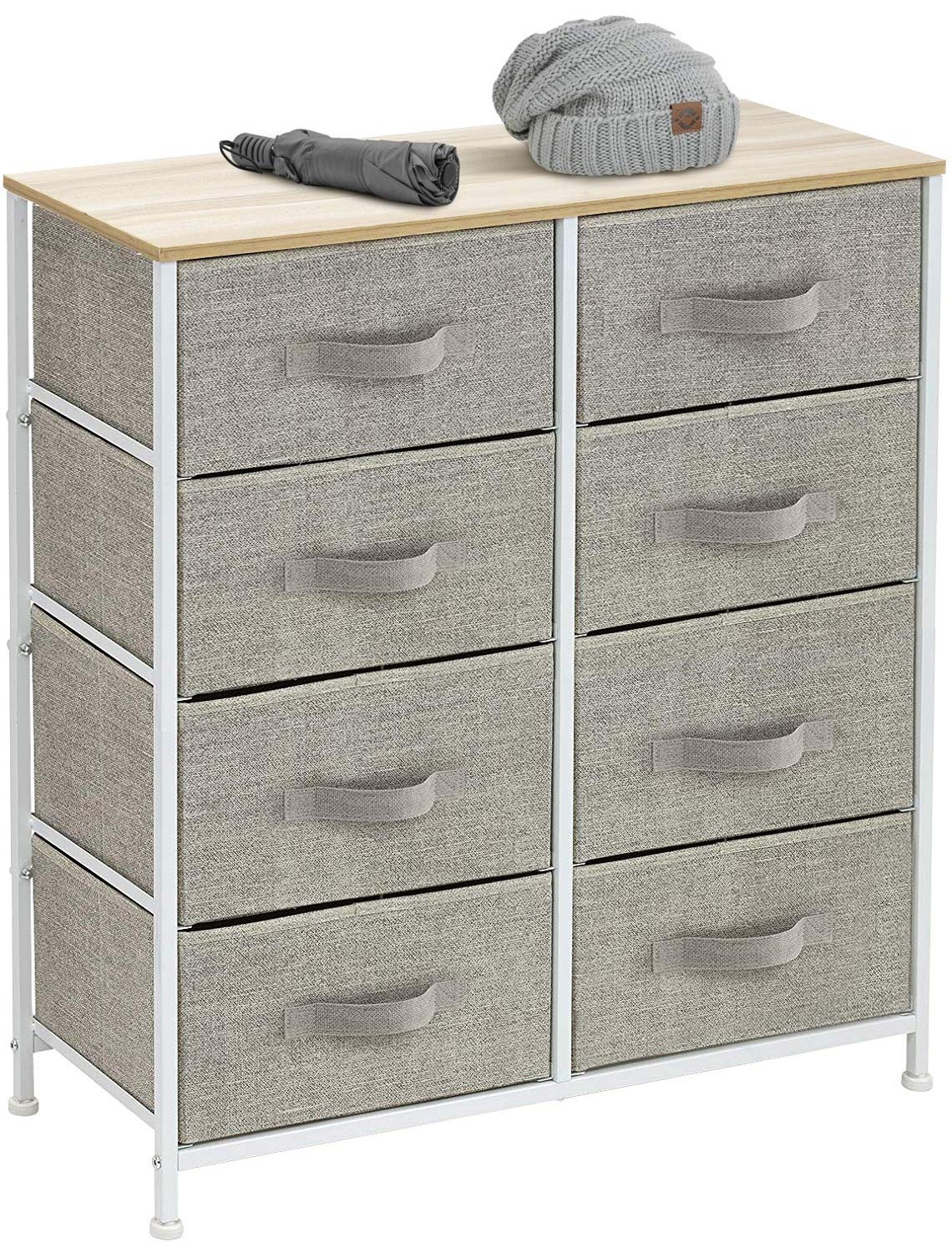 Dresser with 8 Drawers - Furniture Storage Chest Tower Unit for Bedroom