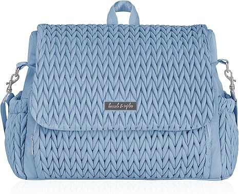 Convertible Baby Diaper Backpack & Bag in Black, Large Size, Dual Sided Water