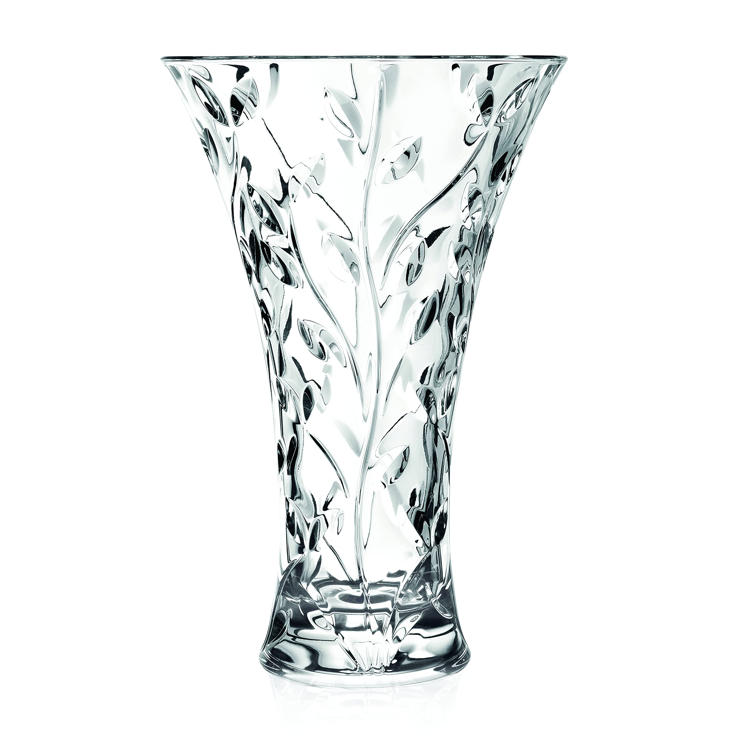 Opening Glass Vase - for Flowers - Roses - Designed - 11.75" H - by Barski