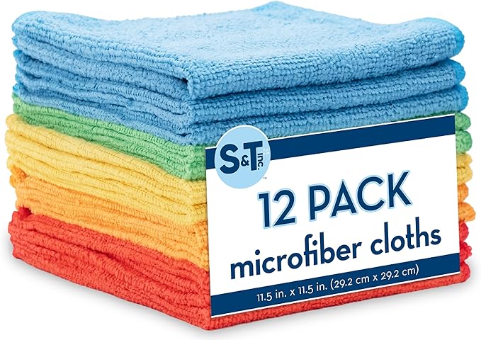 150 Pack Microfiber Cleaning Cloth, Bulk Towels for Home, Reusable Microfiber Towels