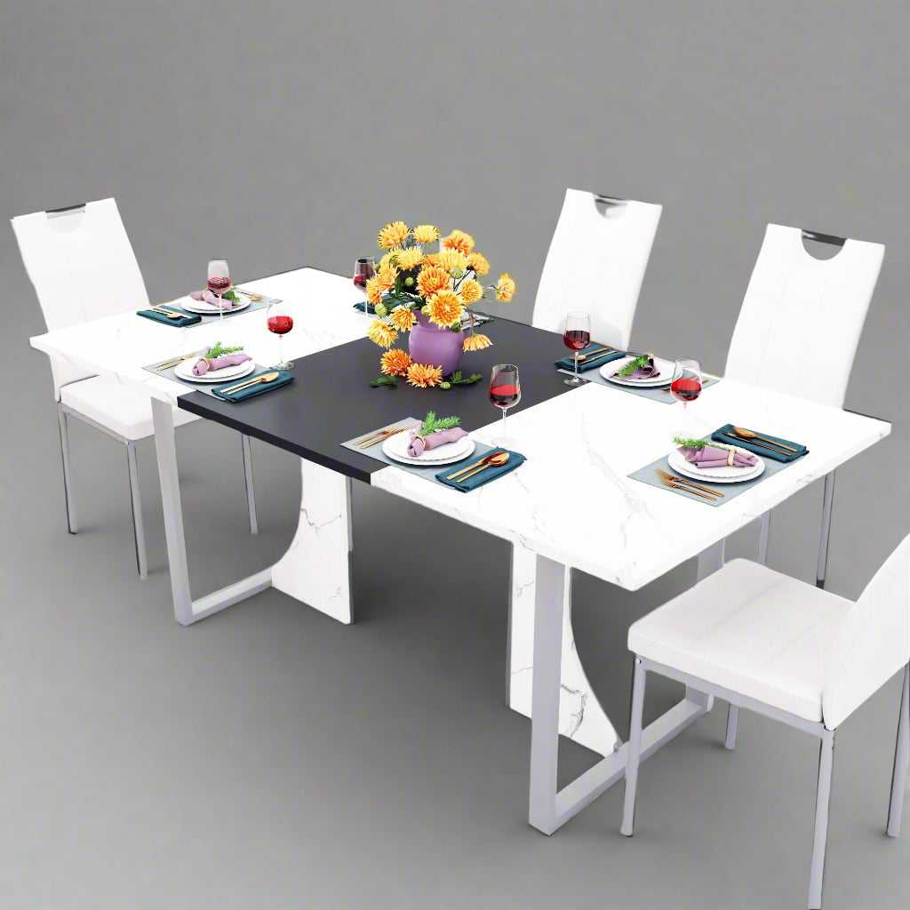 70IN Large Dining Table for 4 5 6 People