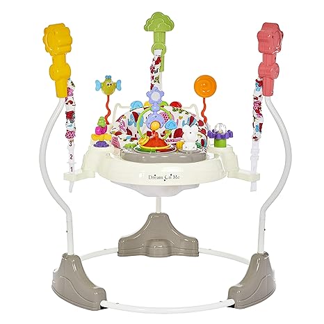 Zany 2-in-1 Baby Activity Center and Bouncer in Elephant Print, Sturdy and Strong Frame