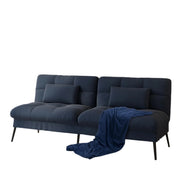 Convertible Sofa Bed,68″Fabric Couch with Adjustable Backrest