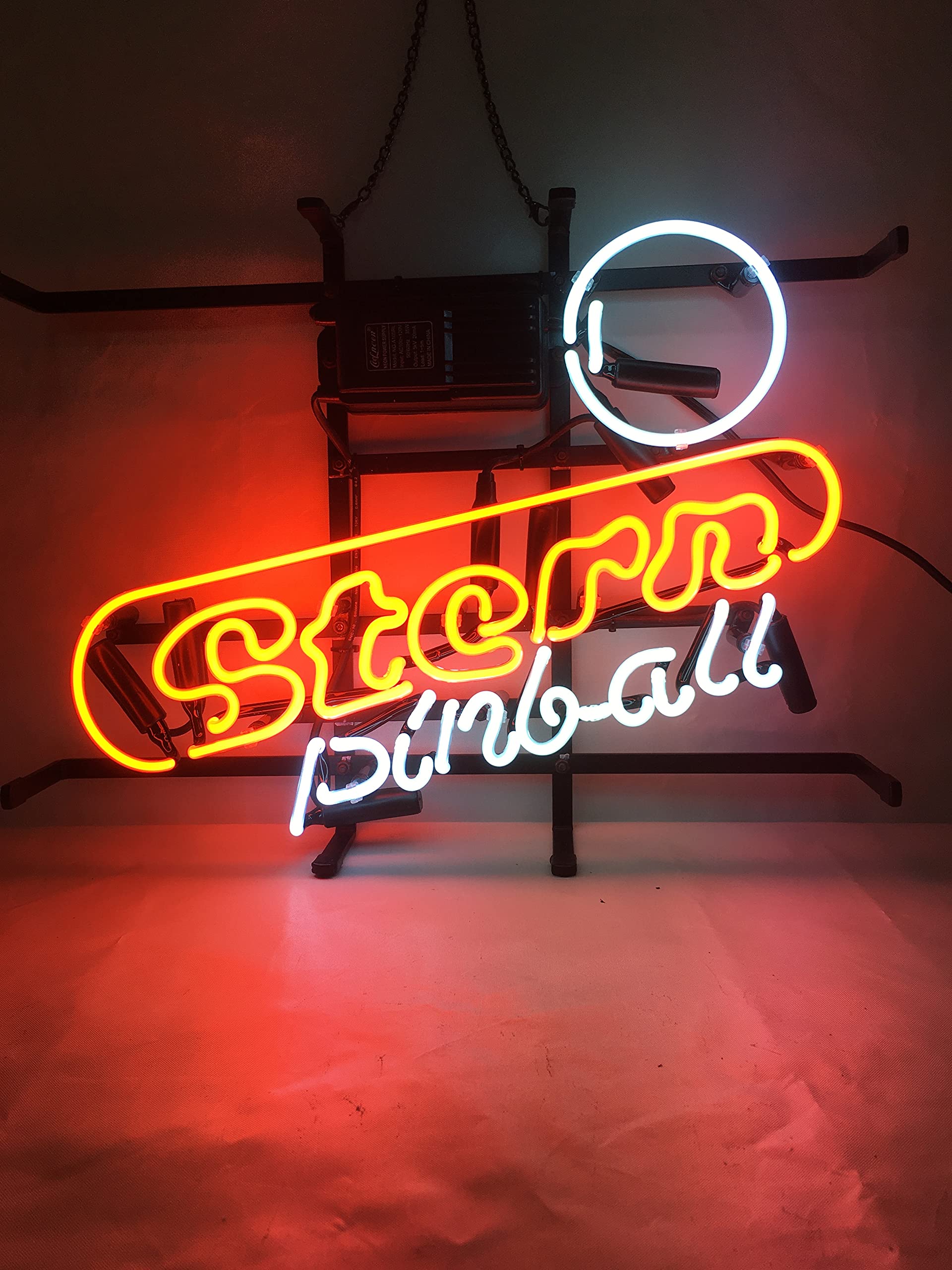 Neon Signs Gift Stern Pinball Real Glass Beer Bar Pub Recreation Room Game Room