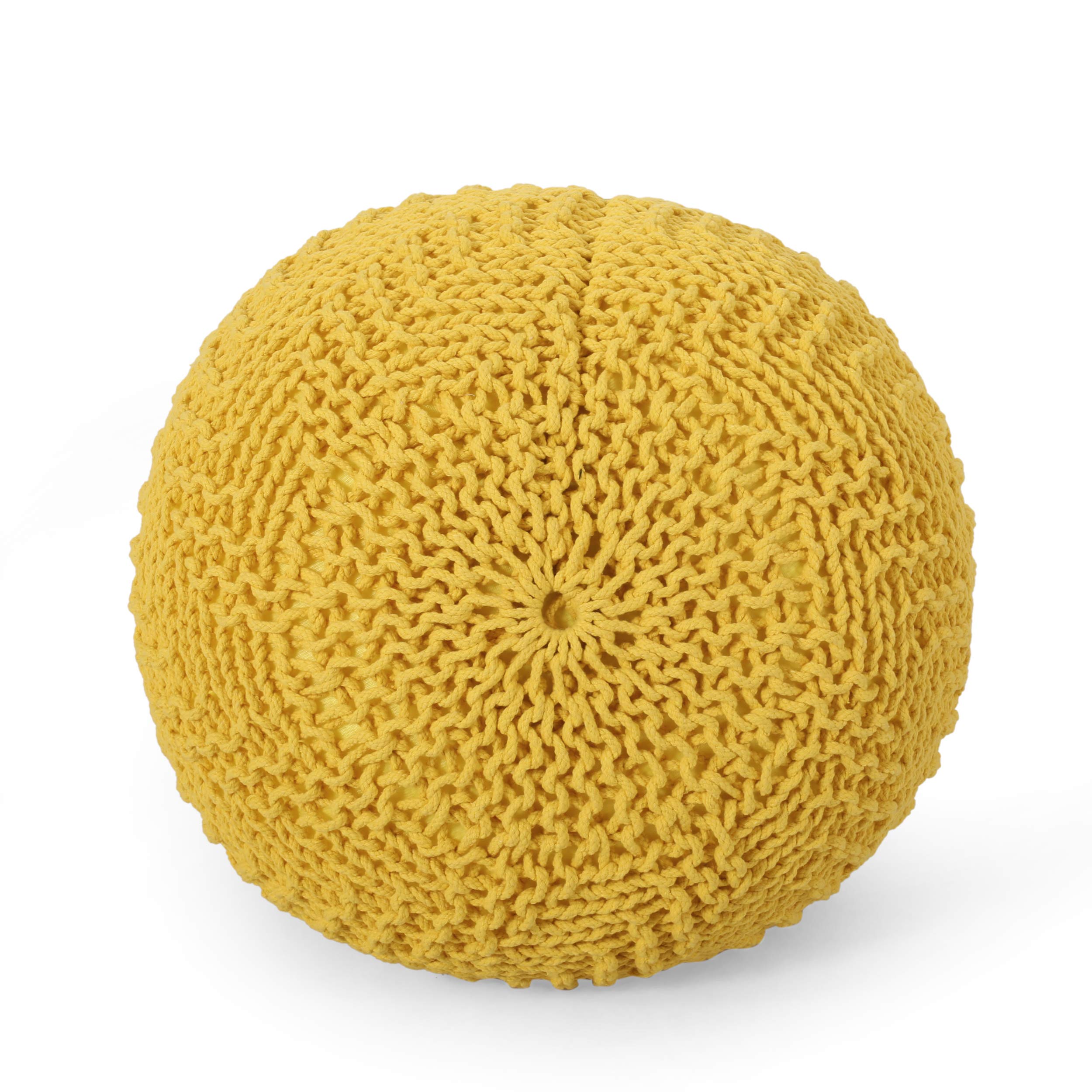 Pouf, Yellow