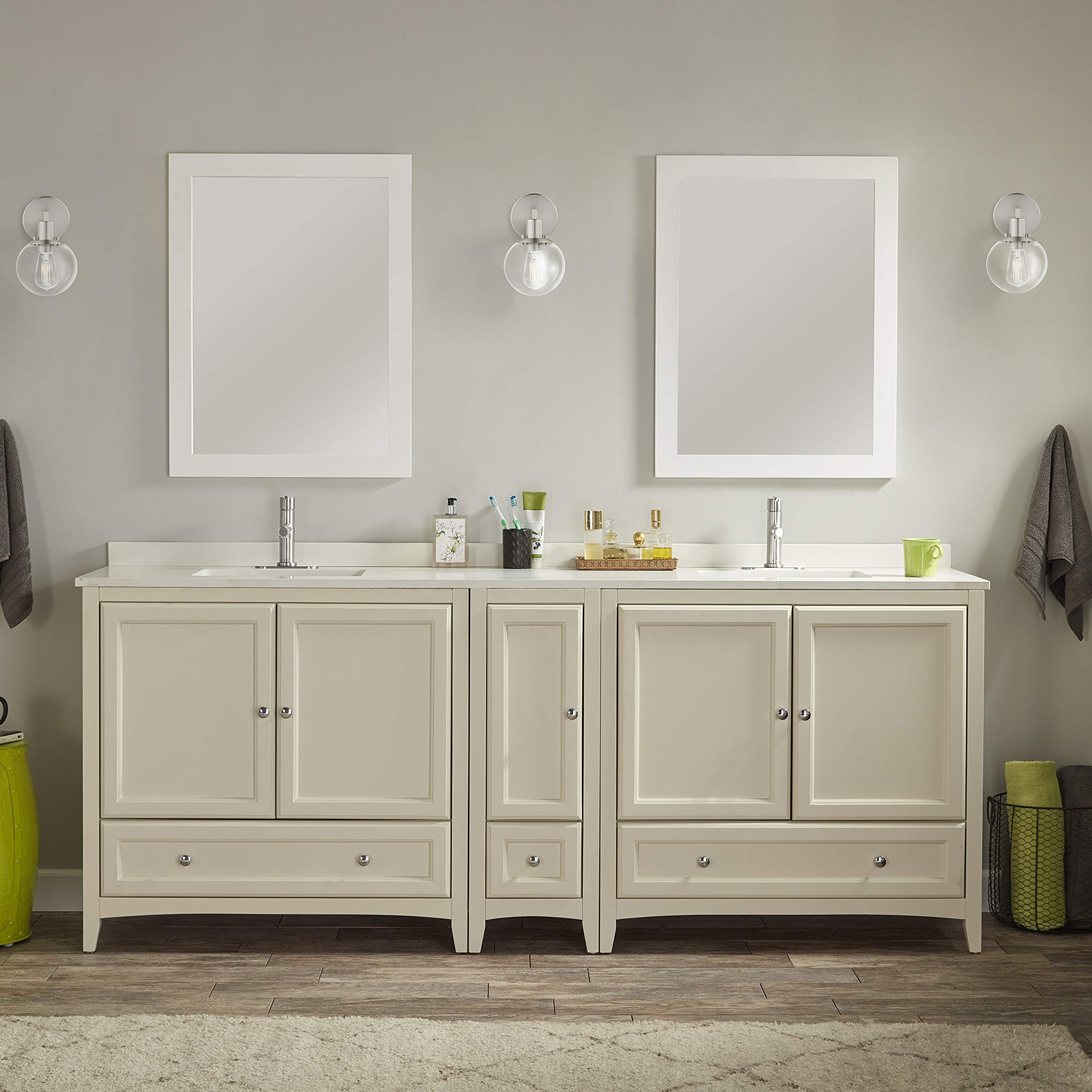 Glass Globe Brushed Nickel Wall Sconce Lighting Sferra Mid Century Modern Sconces