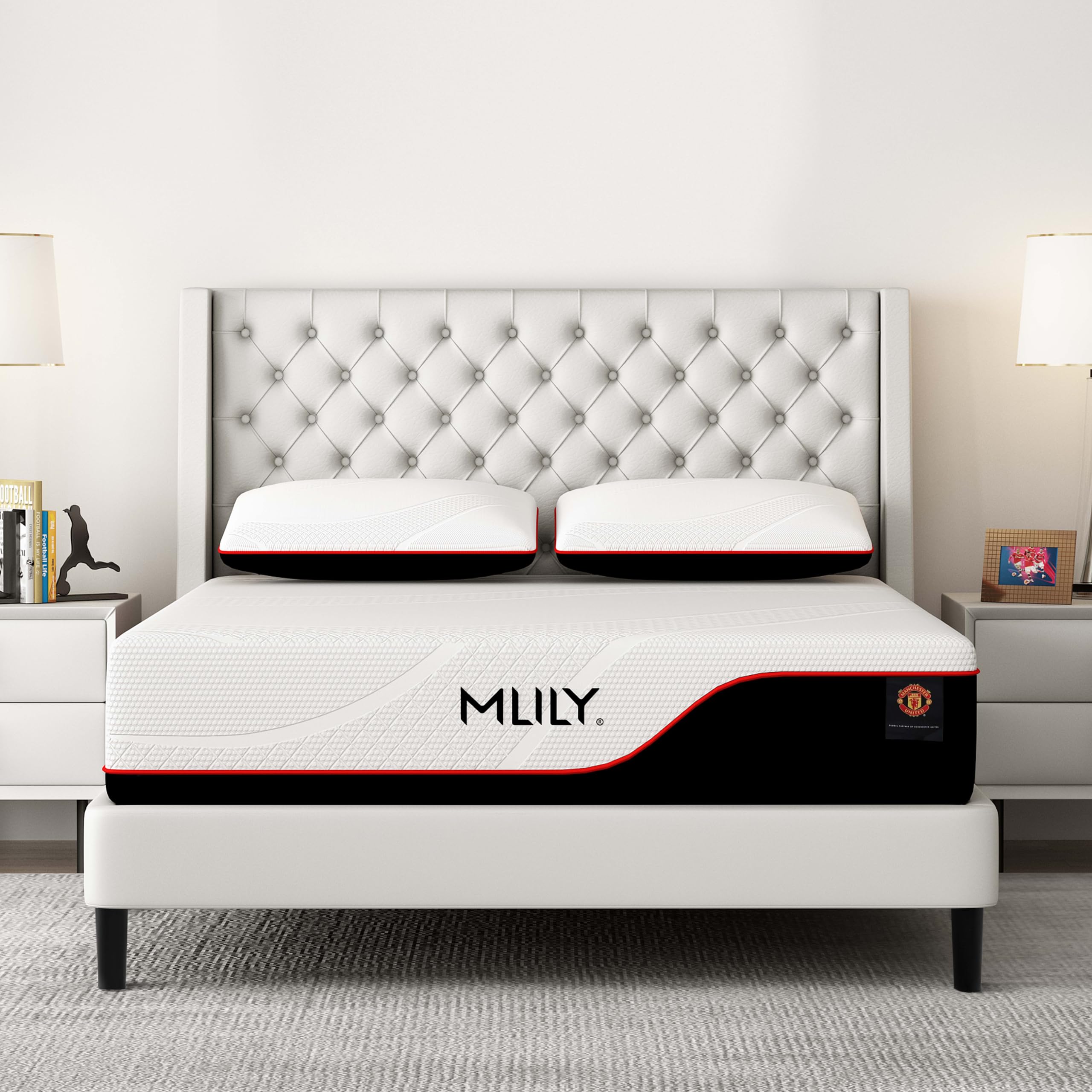 Twin XL Mattress, Manchester United 12 Inch Memory Foam Mattress