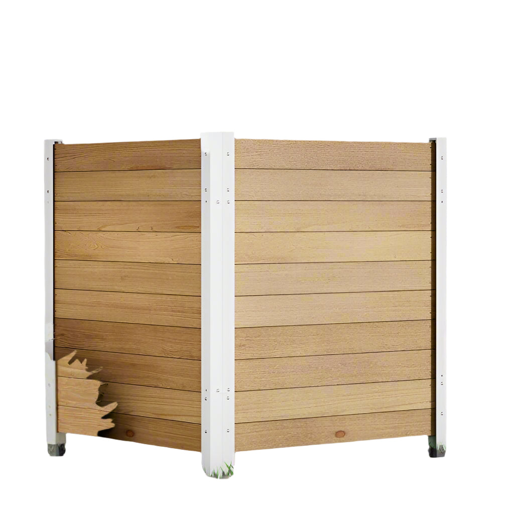 Air Conditioner Fence 2 Panel 42'H ×38'W Wood Outdoor Privacy Wall