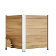 Air Conditioner Fence 2 Panel 42'H ×38'W Wood Outdoor Privacy Wall