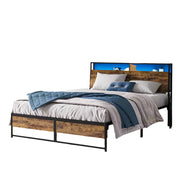 Full Size Bed Frame with 2 Storage Drawers