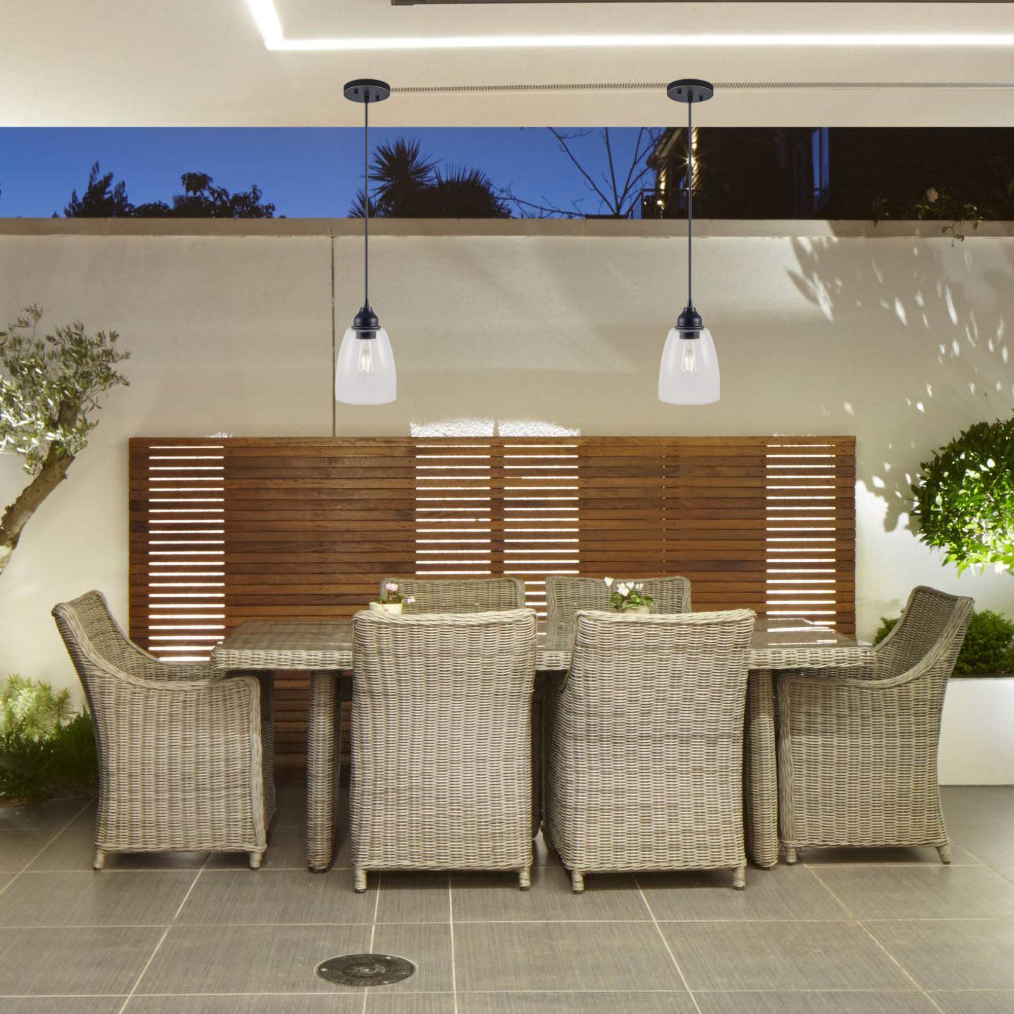 Pendant Lighting Fixture, Hanging Ceiling Lights with E26 Medium Base