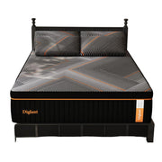 TwinXL Plush Hybrid Mattress, 14 Inch Soft Memory Foam with Individually Pocketed Coils