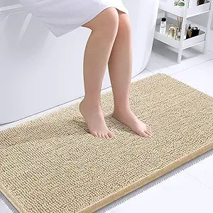 Bathroom Rugs 59x24, Extra Soft Absorbent Chenille Bath Rugs