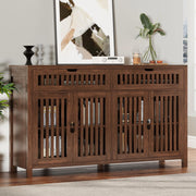 Storage Cabinet with Drawers 55" Large Buffets & Sideboards with Adjustable