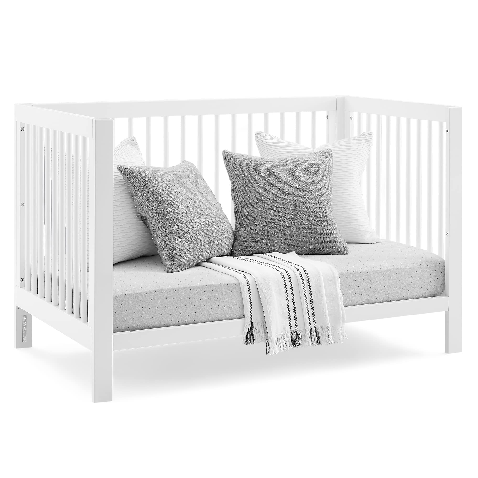 6-in-1 Convertible Crib - Greenguard Gold Certified, Bianca White