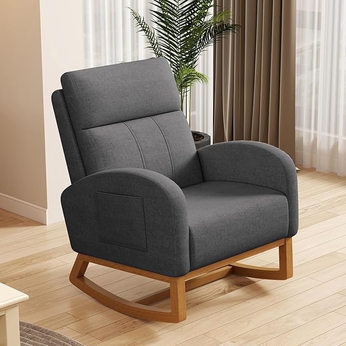 Glider Rocking Chair Nursery Comfy Accent Chair