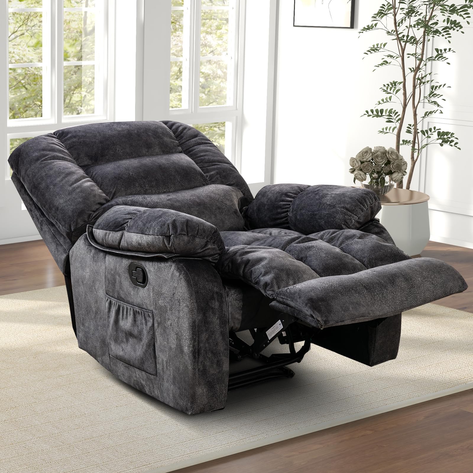 Massage Recliner Chair with Vibration Massage and Heat,living room
