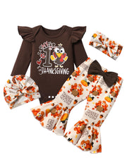Baby Girl Thanksgiving Outfit Newborn My First Thanksgiving Outfit Long Sleeve